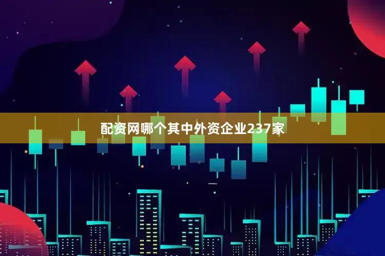 配资网哪个其中外资企业237家